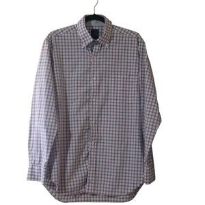 NWOT-Tailorbyrd Collection Plaid Men's Shirt, Size L